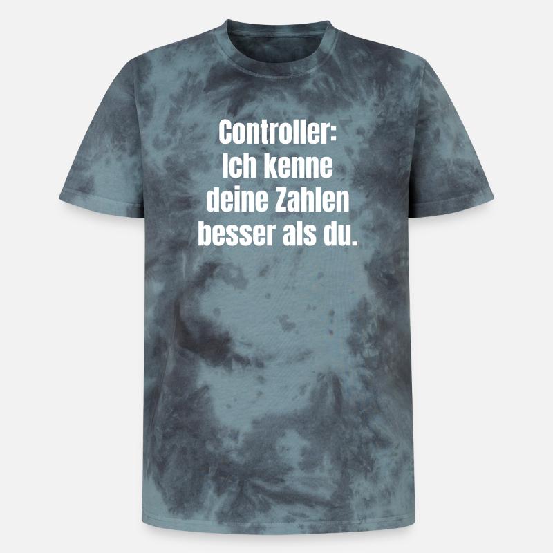 Controllers: Knowing numbers better - Unisex Premium Tie-Dye T-Shirt - Black/Blue