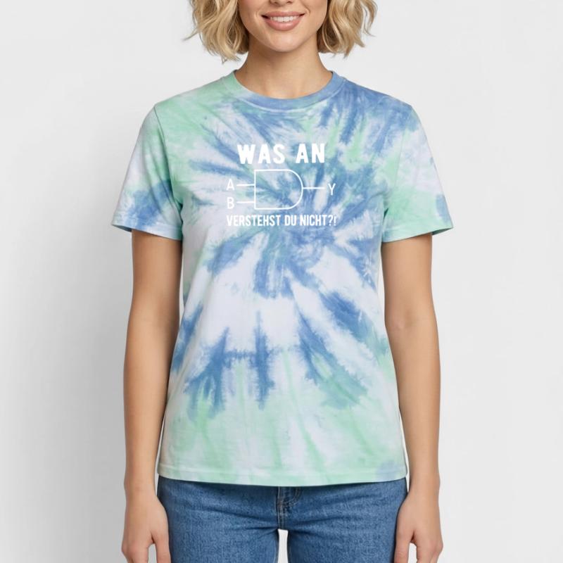 Computer Scientist Nerd Programmer Admin Ges Unisex Premium Tie-Dye T-Shirt