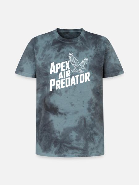 Apex Air Predator - Unisex Premium Tie-Dye T-Shirt - Black/Blue