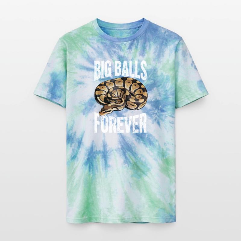 Python roi Serpents Amateurs de terrarium Python T-shirt tie-dye premium unisexe