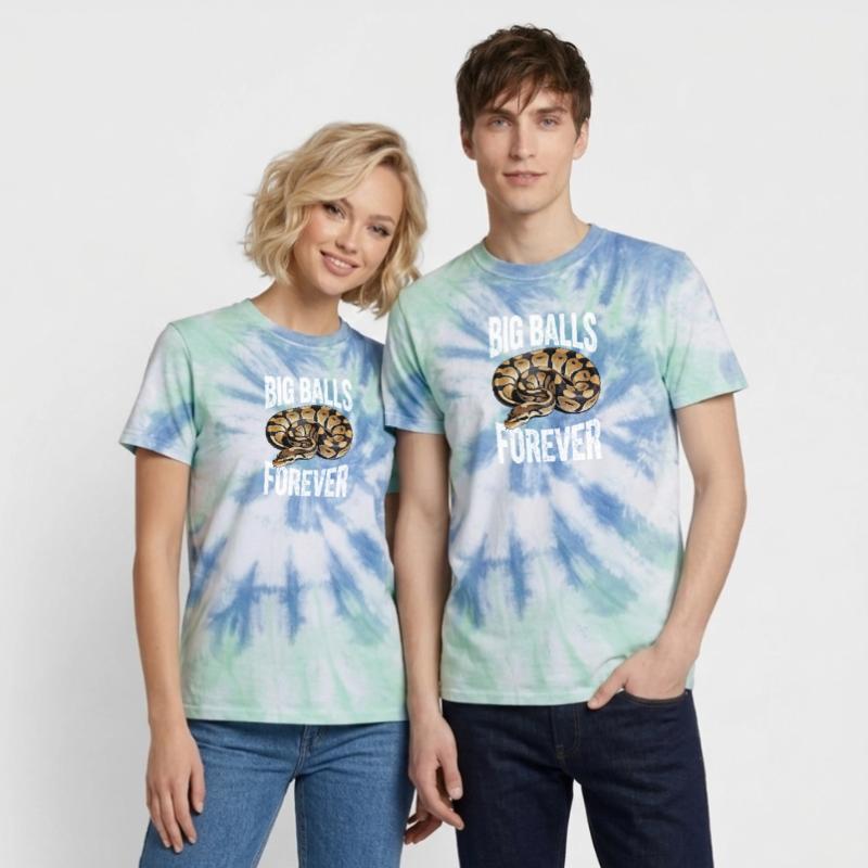 King Python Snakes Lover Terrarium Python Unisex Premium Tie-Dye T-Shirt