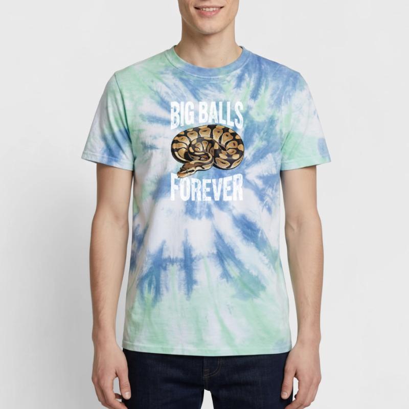 Python roi Serpents Amateurs de terrarium Python T-shirt tie-dye premium unisexe