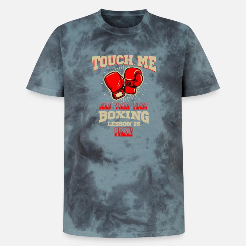 Touch Me Første Bokselektion Gratis Kæmper Kunst-Tee - Unisex Premium tie-dye T-shirt - sort/blå