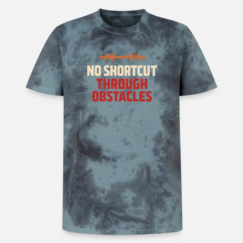 Parcours d’obstacles Course d’obstacles OCR - T-shirt tie-dye premium unisexe - noir/bleu