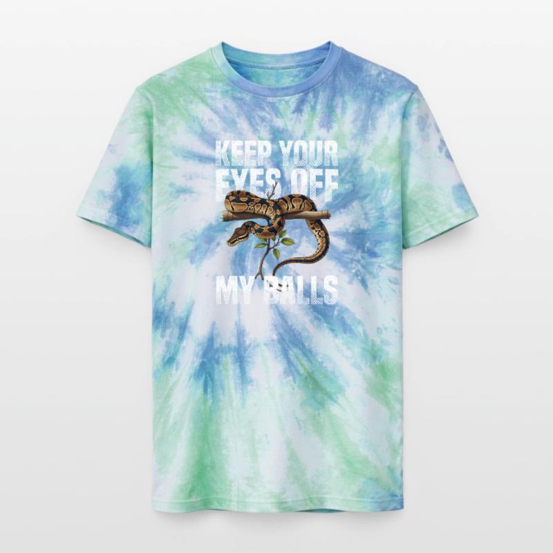 King Python Snakes Lover Terrarium Python Unisex Premium Tie-Dye T-Shirt