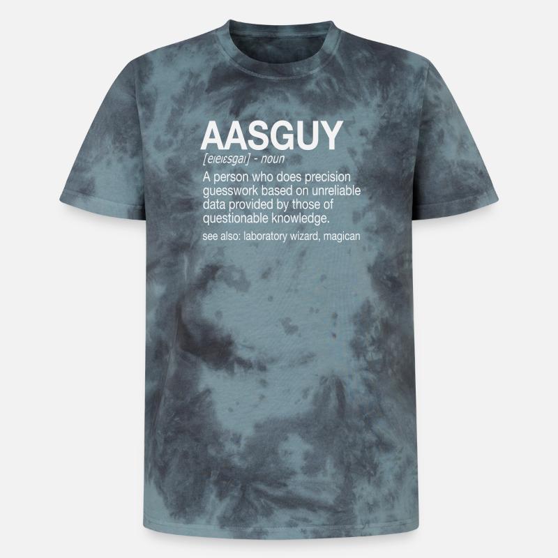 AAS Guy Atomabsorptionsspektrometrie Analytik - Unisex Premium Tie Dye T-Shirt - Schwarz/Blau