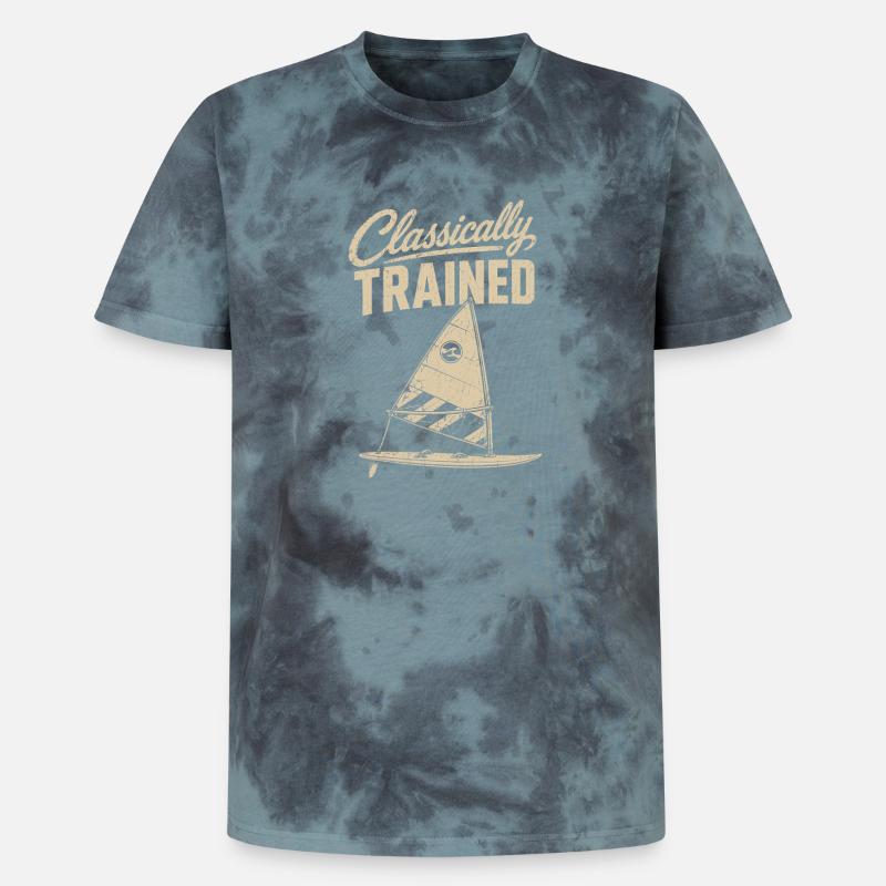 Classically Trained Sailor Tee - Unisex Premium Tie-Dye T-Shirt - Black/Blue