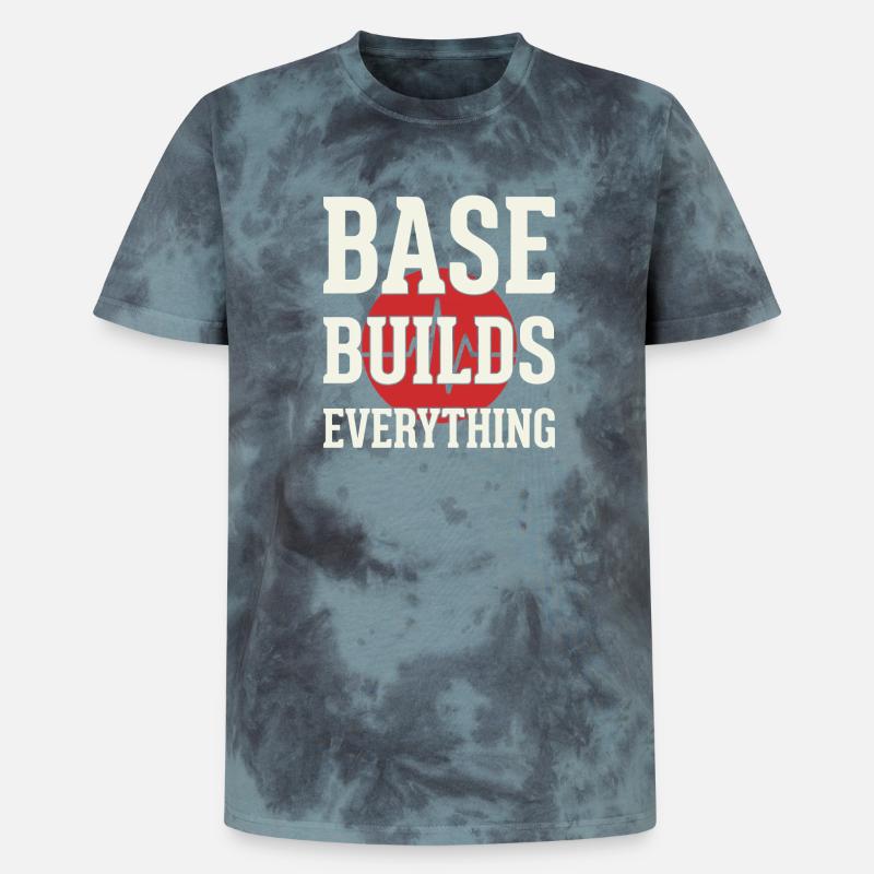 Zone 2 Training Herzfrequenztraining Einfaches - Unisex Premium Tie Dye T-Shirt - Schwarz/Blau