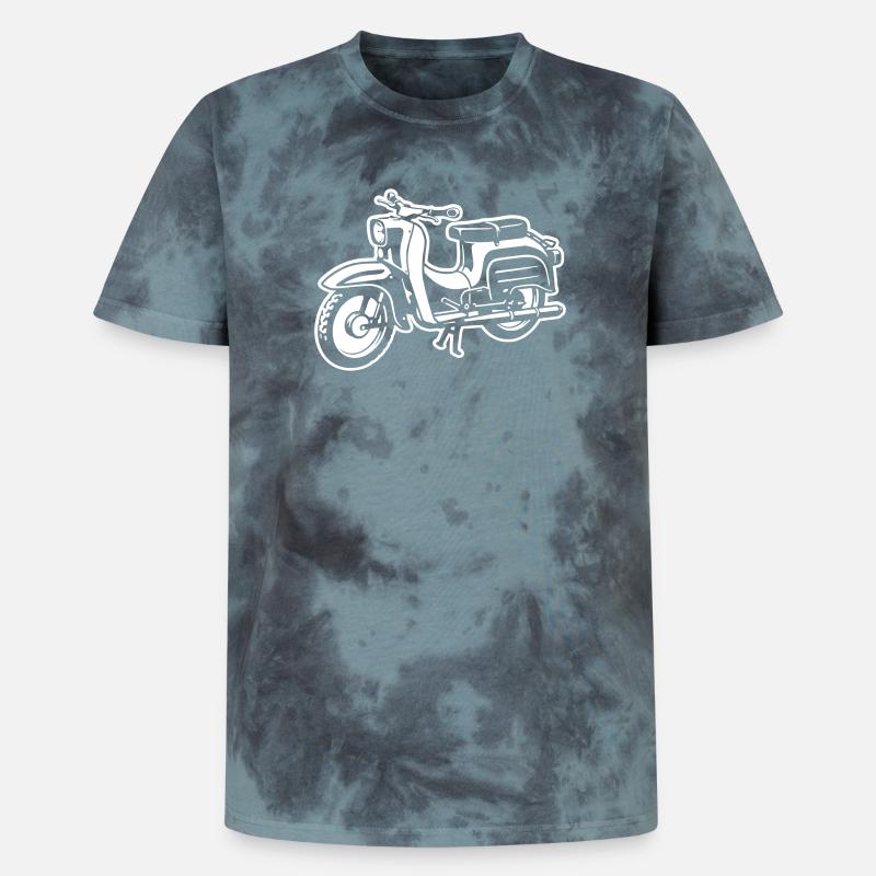 Schwalbe - Difference Image - Unisex Premium Tie-Dye T-Shirt - Black/Blue