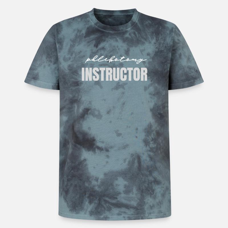 Phlebotomy instructor - Unisex Premium Tie-Dye T-Shirt - Black/Blue