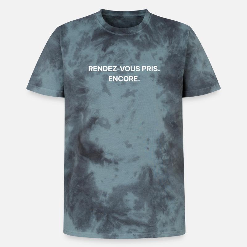 Ein Termin wurde vereinbart. Noch einmal - Unisex Premium Tie Dye T-Shirt - Schwarz/Blau