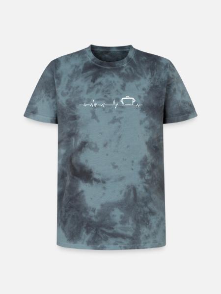 Cuisinière cuisinier Cuisine - T-shirt tie-dye premium unisexe - noir/bleu