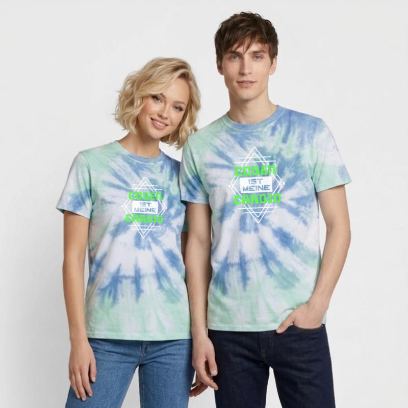 Coden Statement Developer Computerfreak Skripting Unisex Premium Tie Dye T-Shirt