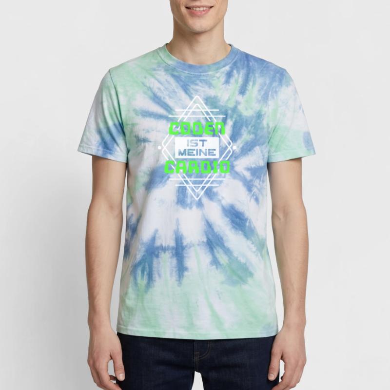 Coden Statement Developer Computerfreak Skripting Unisex Premium Tie Dye T-Shirt