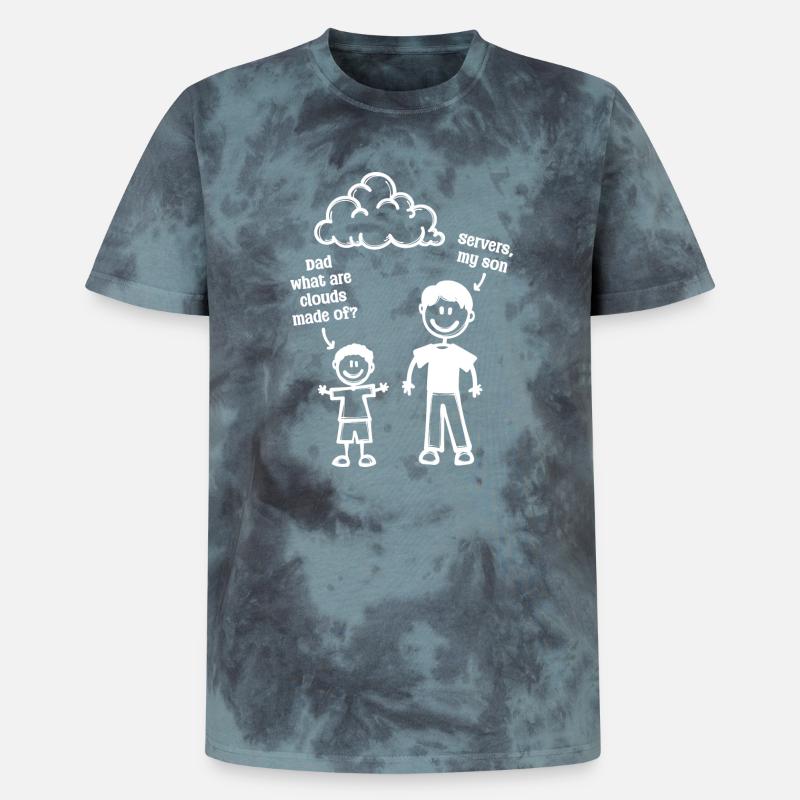 Developer Coden Computerfreak Webentwickler Geek - Unisex Premium Tie Dye T-Shirt - Schwarz/Blau