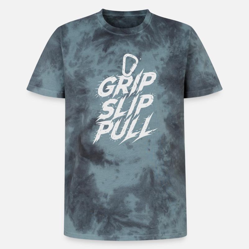 Grip Slip Pullover Urban Sparkles - Unisex Premium Tie Dye T-Shirt - Schwarz/Blau