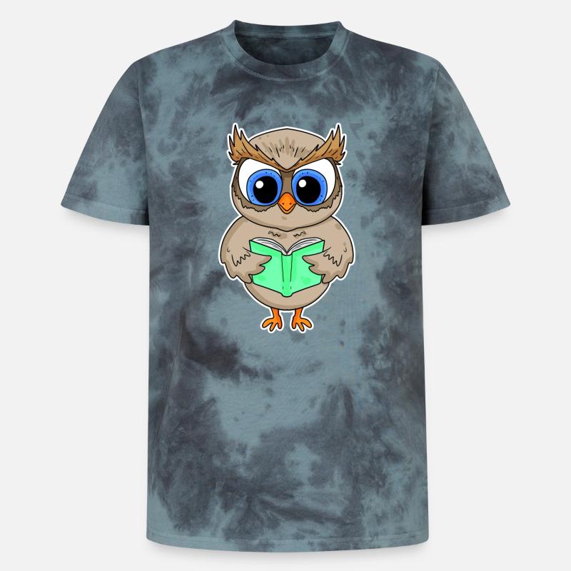 Lesen Buch Bücher Leser Geschenk - Unisex Premium Tie Dye T-Shirt - Schwarz/Blau