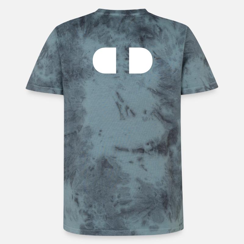 Controller-Split-White - Unisex Premium Tie-Dye T-Shirt - Black/Blue