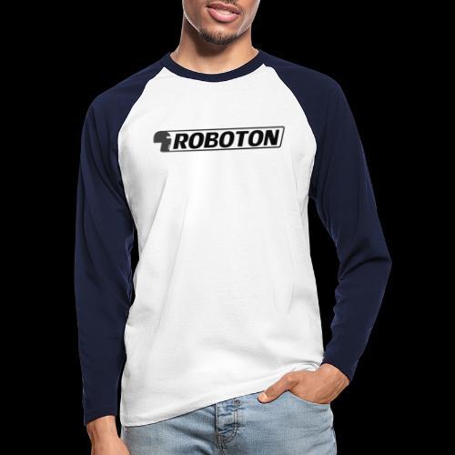 ROBOTON GFX Logo black - Men's Long Sleeve Baseball T-Shirt
