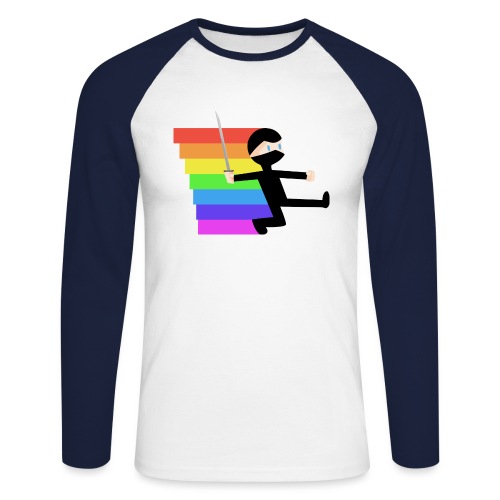 Spectroscopy-Ninja_diag - Männer Baseballshirt langarm