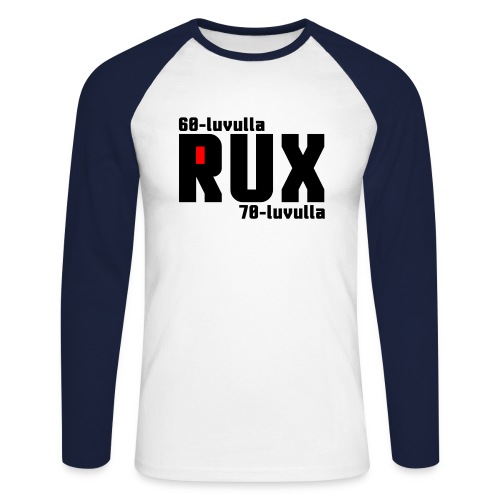 rux-60-70_black - Men's Long Sleeve Baseball T-Shirt