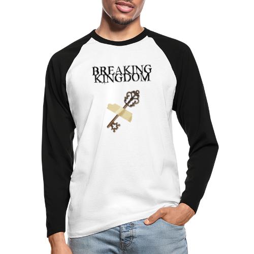 BK-Weißes-Design - Männer Baseballshirt langarm