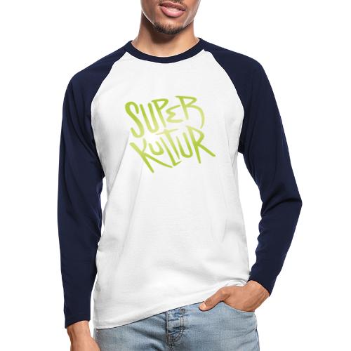 Superkultur-logo - Langærmet herre-baseballshirt