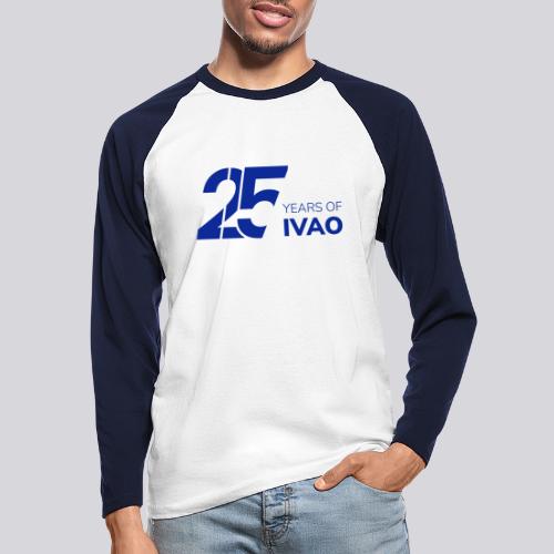 IVAO 25e anniversaire Blanc - T-shirt baseball manches longues Homme