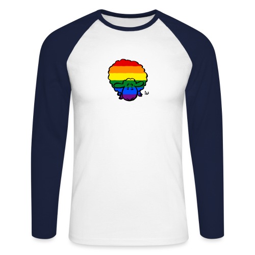 Rainbow Pride Lampaat - Miesten pitkähihainen baseballpaita