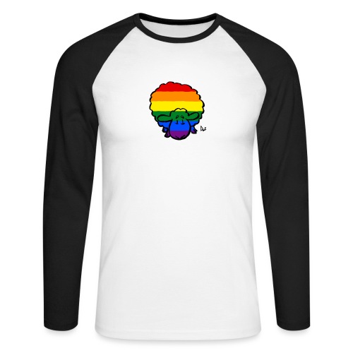 Rainbow Pride Lampaat - Miesten pitkähihainen baseballpaita