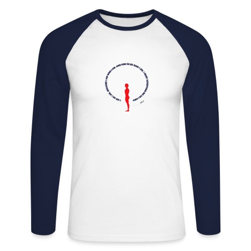 CHAREMP ORIGINAL ENGLISH LOGO SILUET RED png - Men's Long Sleeve Baseball T-Shirt