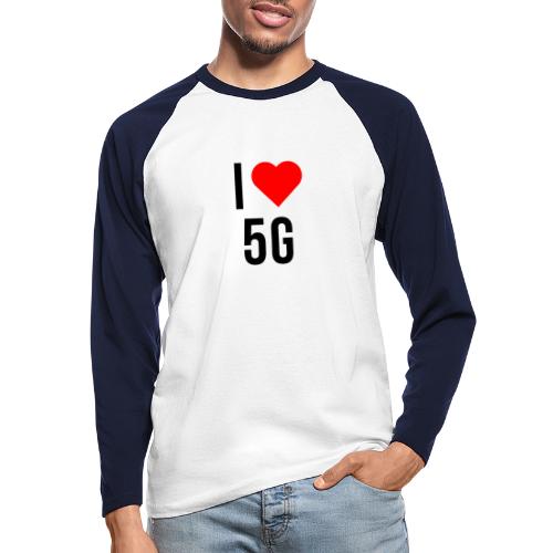 ilove5g - Männer Baseballshirt langarm