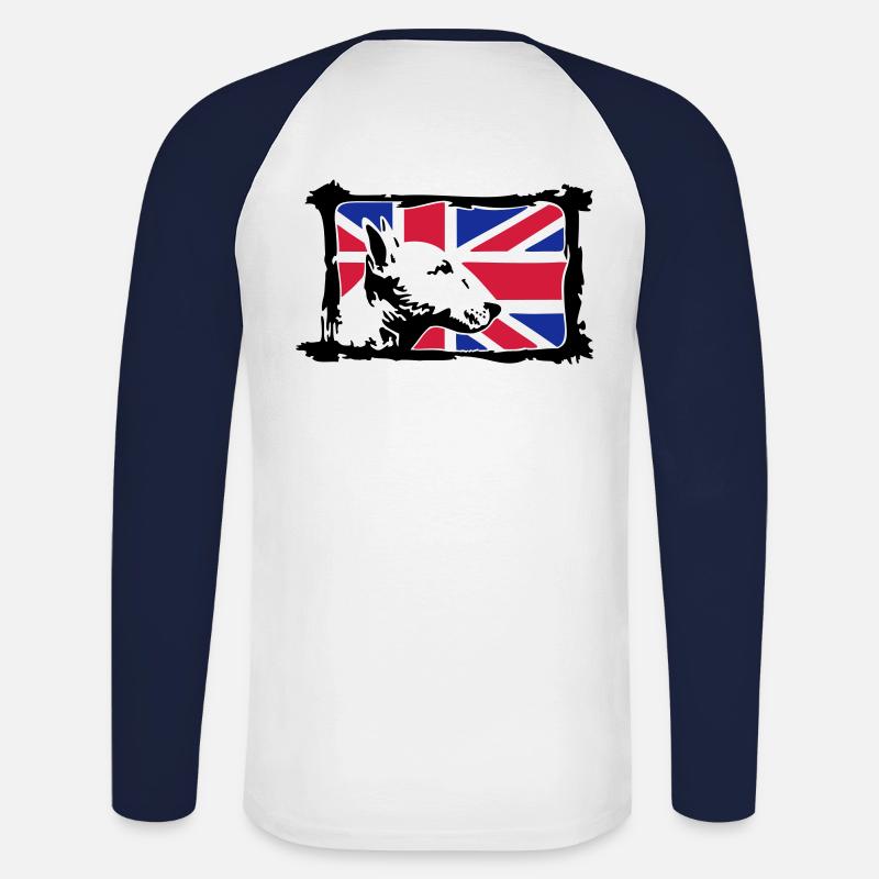 Bullterrier - Unisex Baseballshirt langarm - undefined