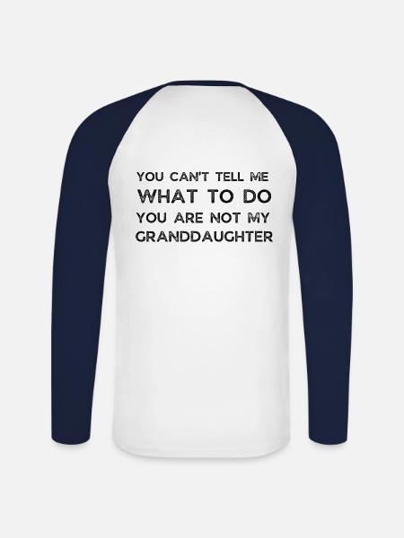 lustiger Opa und Oma - Unisex Baseballshirt langarm - Weiß/Navy