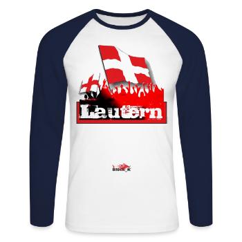 kaiserslautern - Unisex Baseballshirt langarm - Weiß/Navy - Vorne - Nik (191cm)