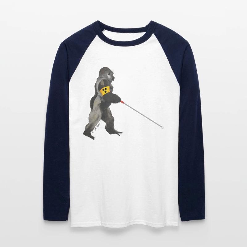 blinder Gorilla Unisex Baseballshirt langarm