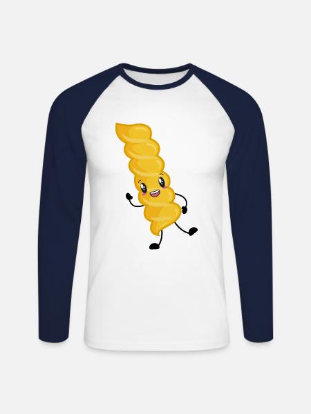 Pasta Pasta Kitchen - Unisex Long Sleeve Baseball T-Shirt - white/navy