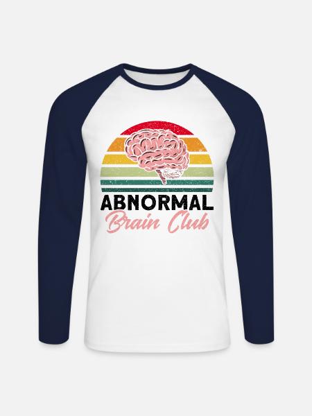 Neurobiology Neuroscientist Gift - Unisex Long Sleeve Baseball T-Shirt - white/navy