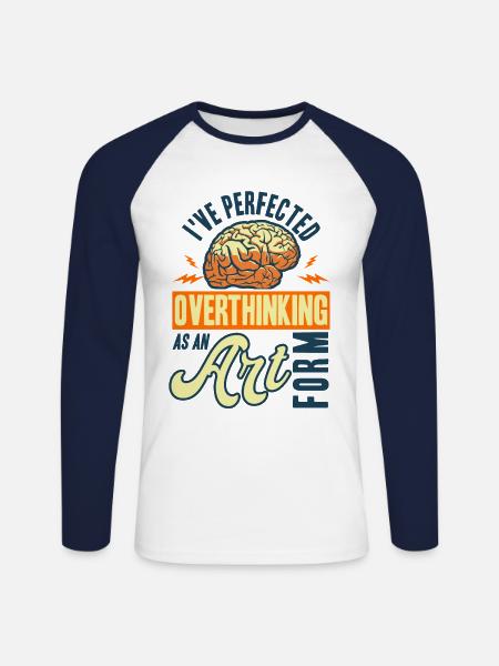 Sarcasm Sarcastic Irony Gift - Unisex Long Sleeve Baseball T-Shirt - white/navy