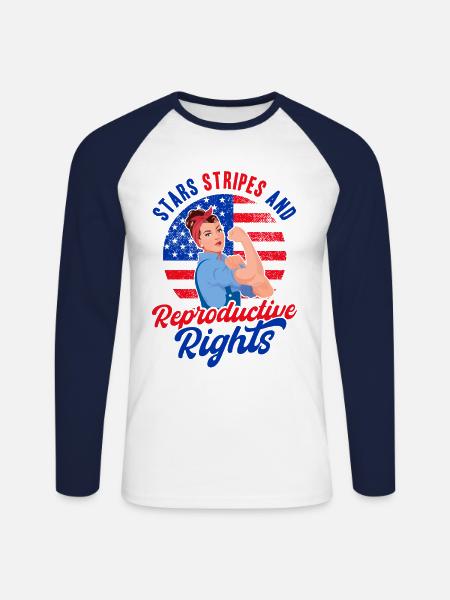 Women's rights Equal rights - Unisex Long Sleeve Baseball T-Shirt - white/navy