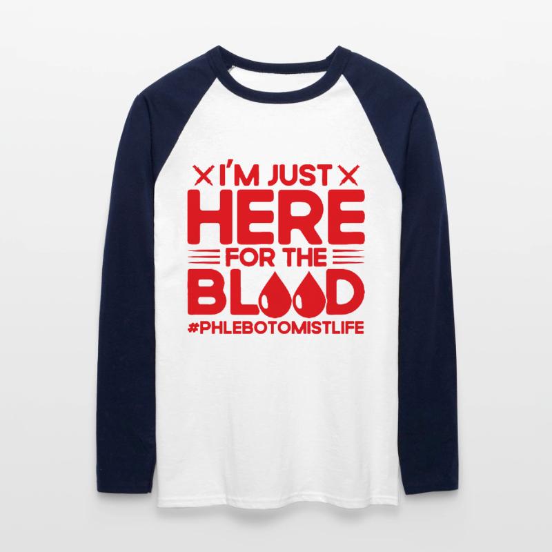 Phlebotomist Blood Sampling Phlebotomy Laboratory Geschen Unisex Long Sleeve Baseball T-Shirt