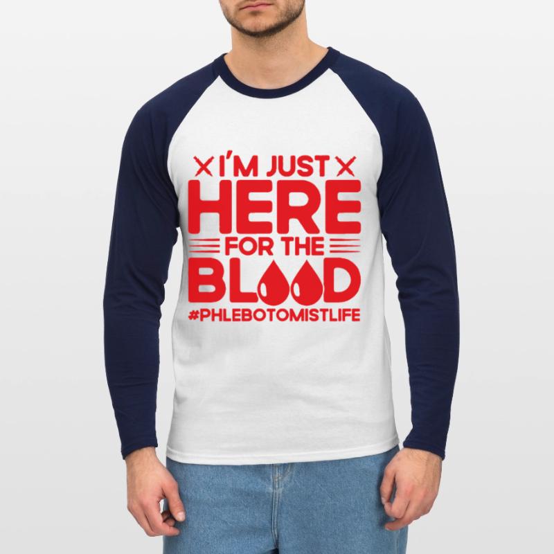 Phlebotomist Blood Sampling Phlebotomy Laboratory Geschen Unisex Long Sleeve Baseball T-Shirt
