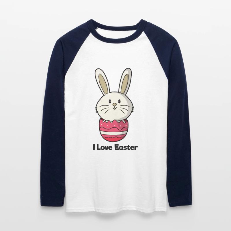 I Love Easter Easter Easter Easter Unisex Long Sleeve Baseball T-Shirt