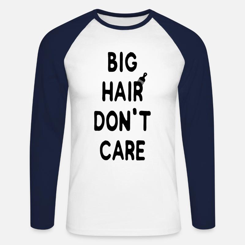 Afro - Unisex Baseballshirt langarm - Weiß/Navy