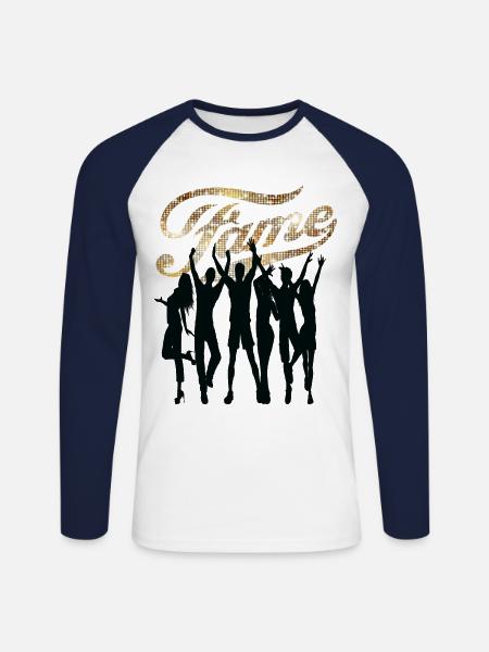 Fame party geschenke shirt - Unisex Baseballshirt langarm - Weiß/Navy