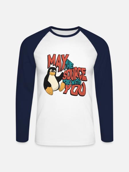 Funny funny - Unisex Long Sleeve Baseball T-Shirt - white/navy