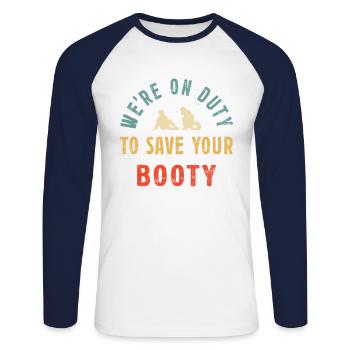 Paramedic Paramedic Gift For A Medical - Unisex Long Sleeve Baseball T-Shirt - white/navy - Front - Nik (191cm)
