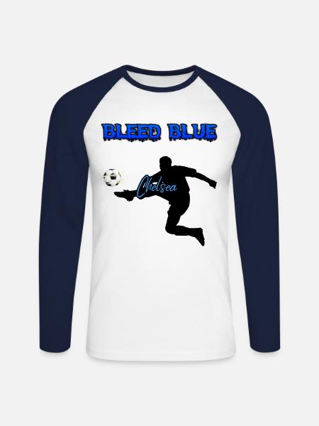 Chelsea Chelsea Chelsea - Unisex Long Sleeve Baseball T-Shirt - white/navy