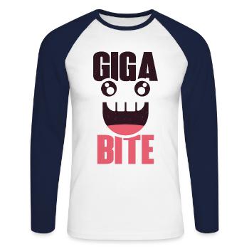 Humour informaticien et programmeur - T-shirt baseball manches longues Homme - blanc/marine - Devant - Nik (191cm)