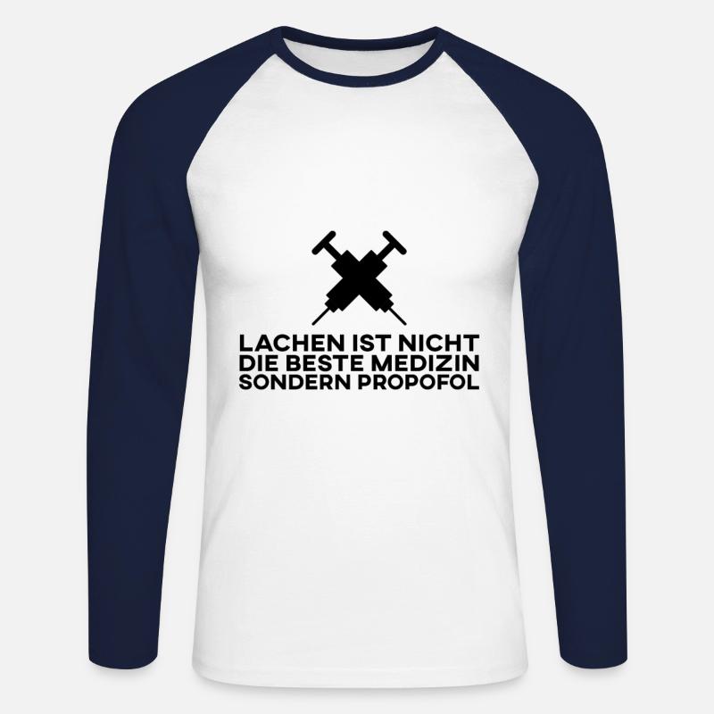 Altenpflegerin Geschenk - Unisex Baseballshirt langarm - Weiß/Navy